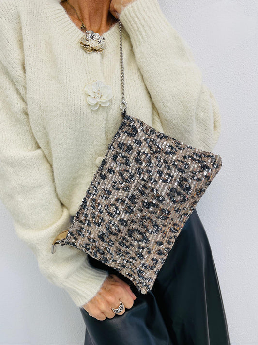 SEQUIN | Clutch com lantejoulas