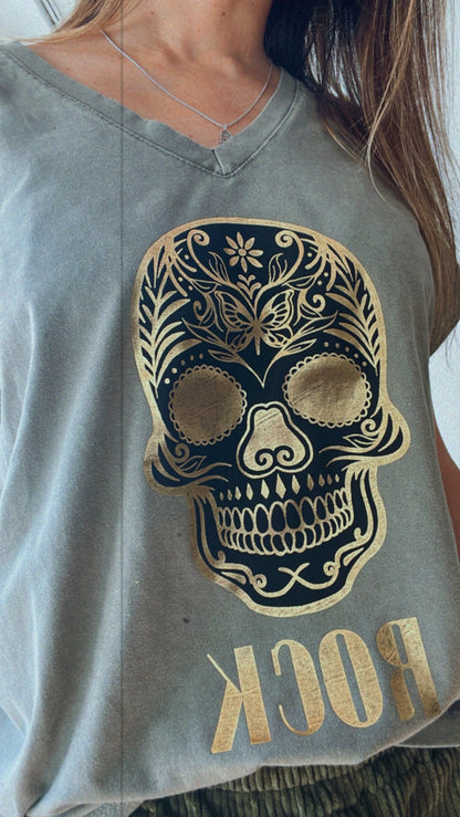 GOLD SKULL | T shirt estampada