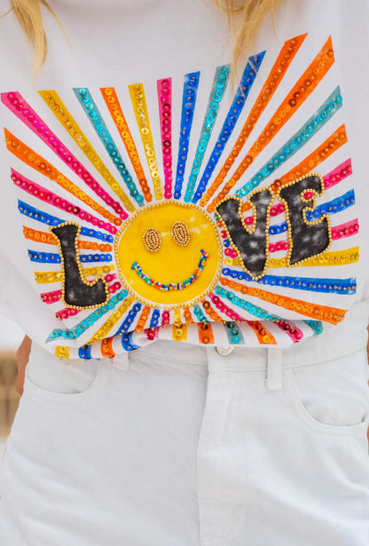 LOVE SUN | T-shirt com apliques