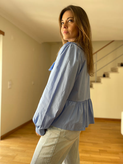 CAMILA | Camisa com gola babete