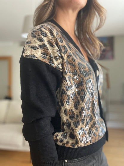 LEO | Cardigan animal print