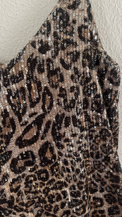 GLITTER LEO | Leopard top with sequins