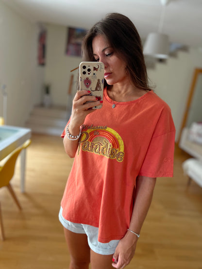 PARADISE | T-shirt com missangas