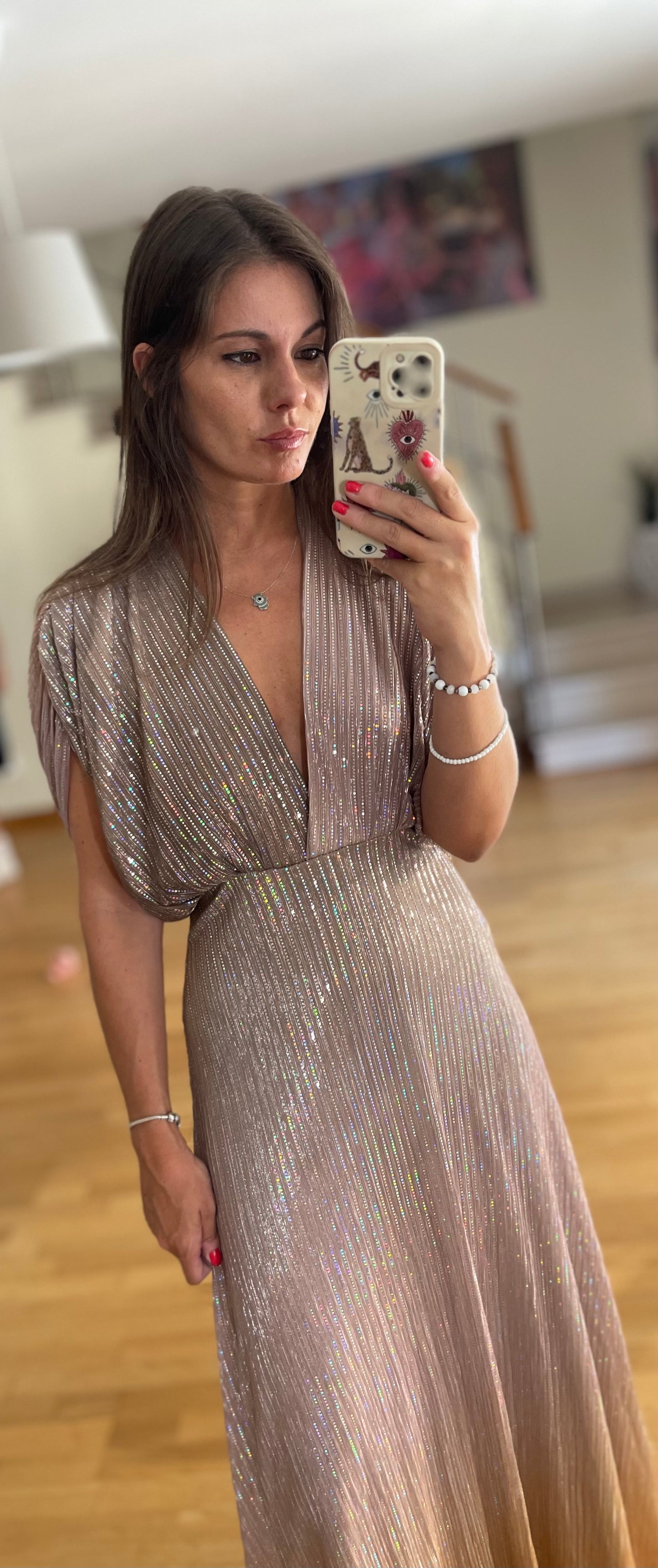 GLORY | Shiny Maxi Dress