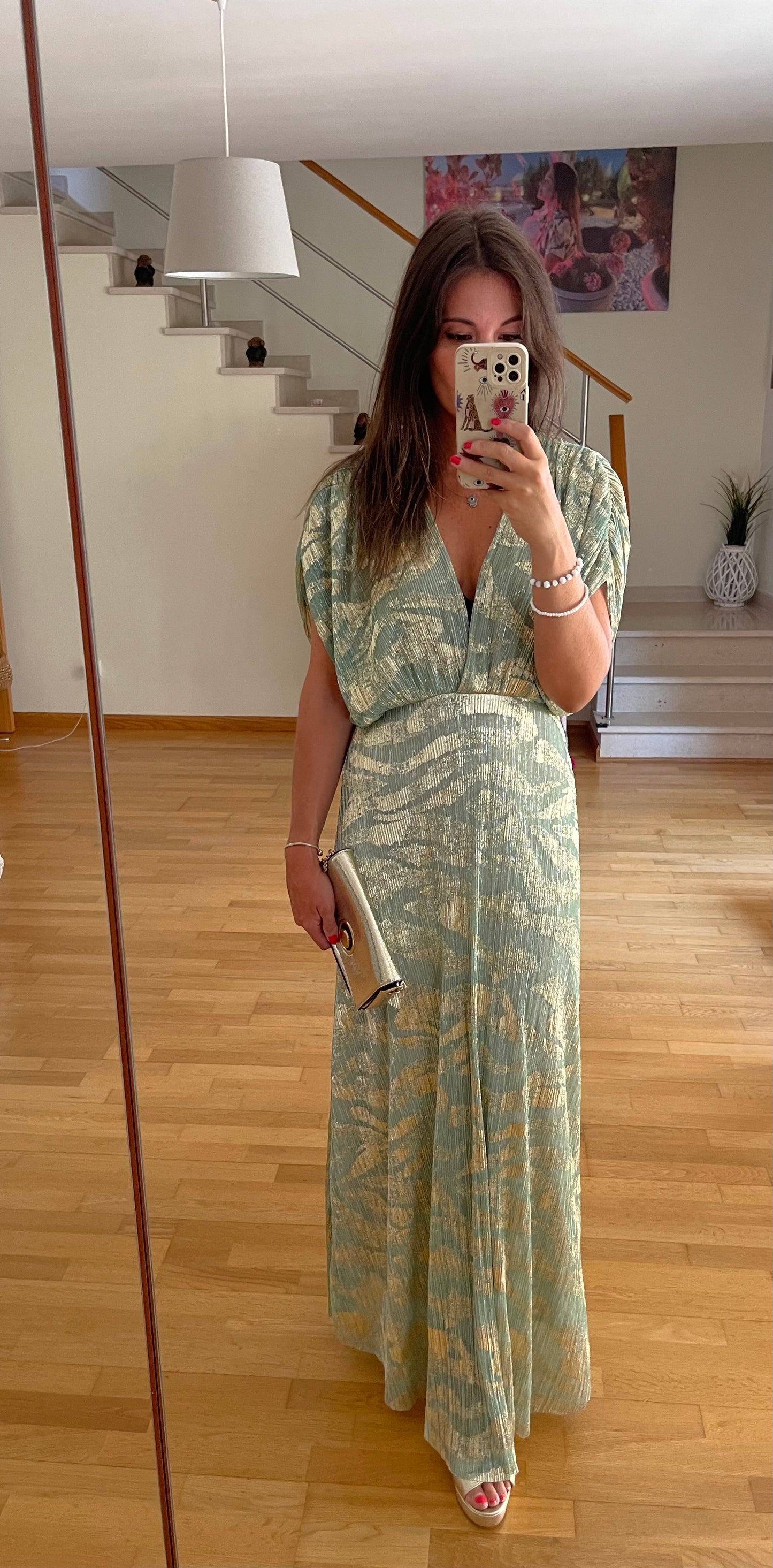 DIANA | Vestido Maxi com lurex