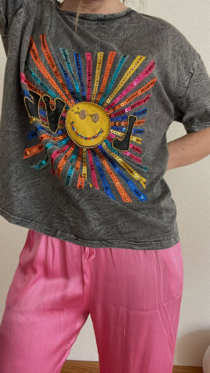 LOVE SUN | T-shirt com apliques