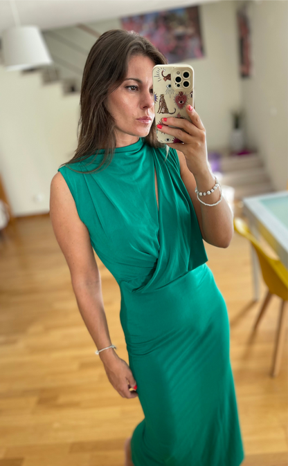 ANITA | Vestido midi com abertura