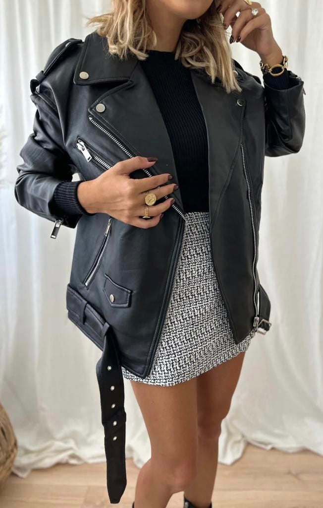 PERFECTO | Jaqueta biker ecopele