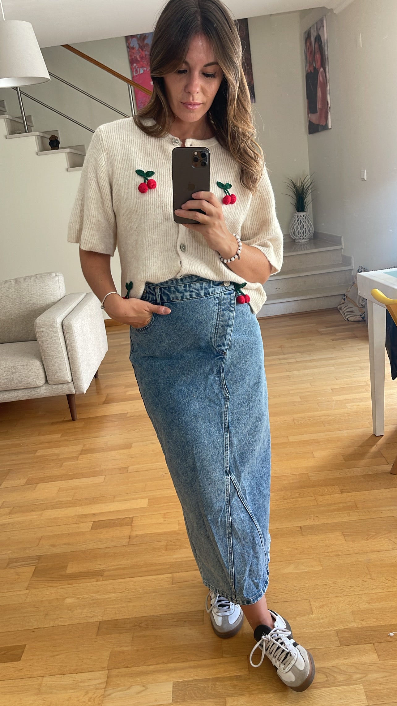 BONNIE | Saia jeans midi