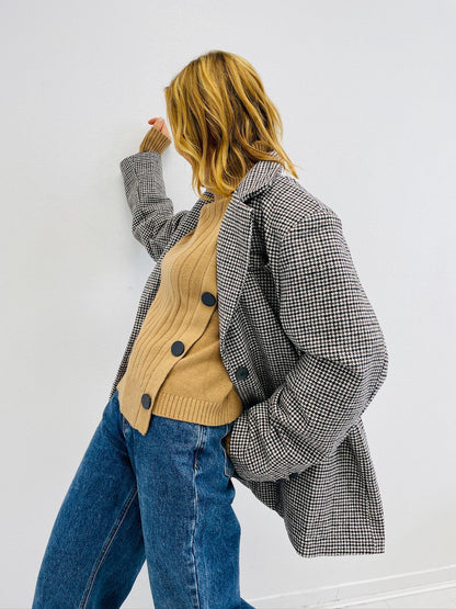 CHARO | Blazer oversized em xadrez