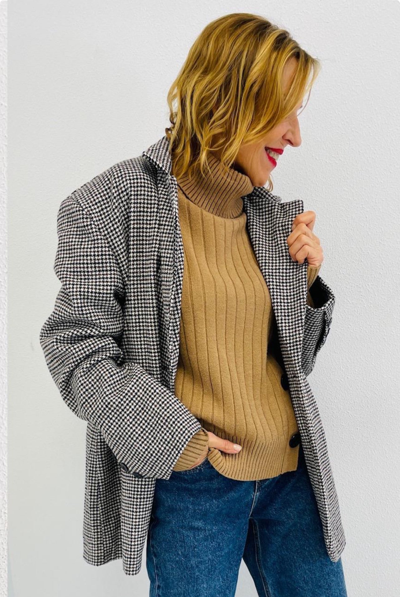 CHARO | Blazer oversized em xadrez