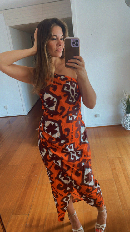 GOA ORANGE | Vestido estampado