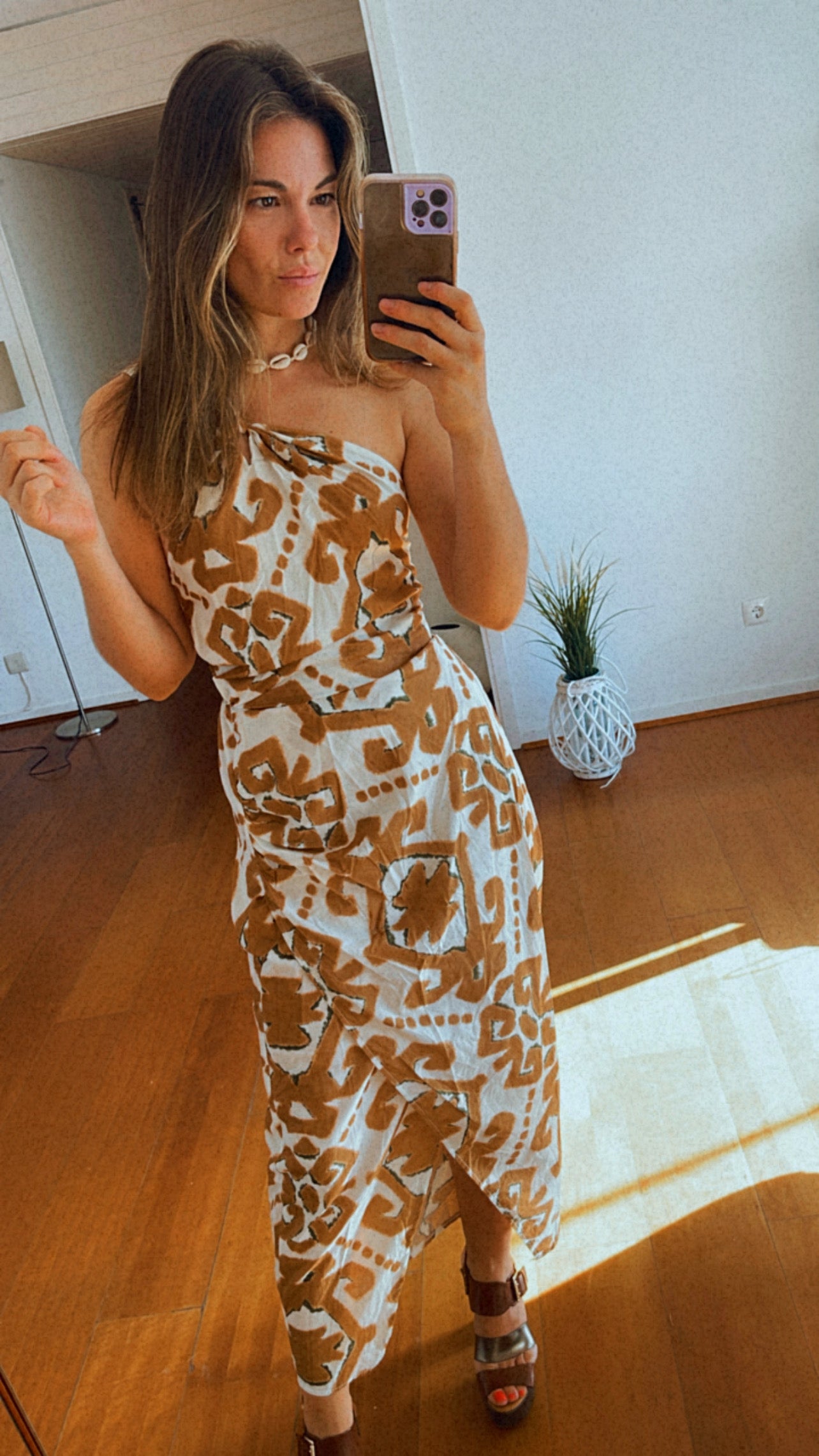 GOA CAMEL | Vestido estampado