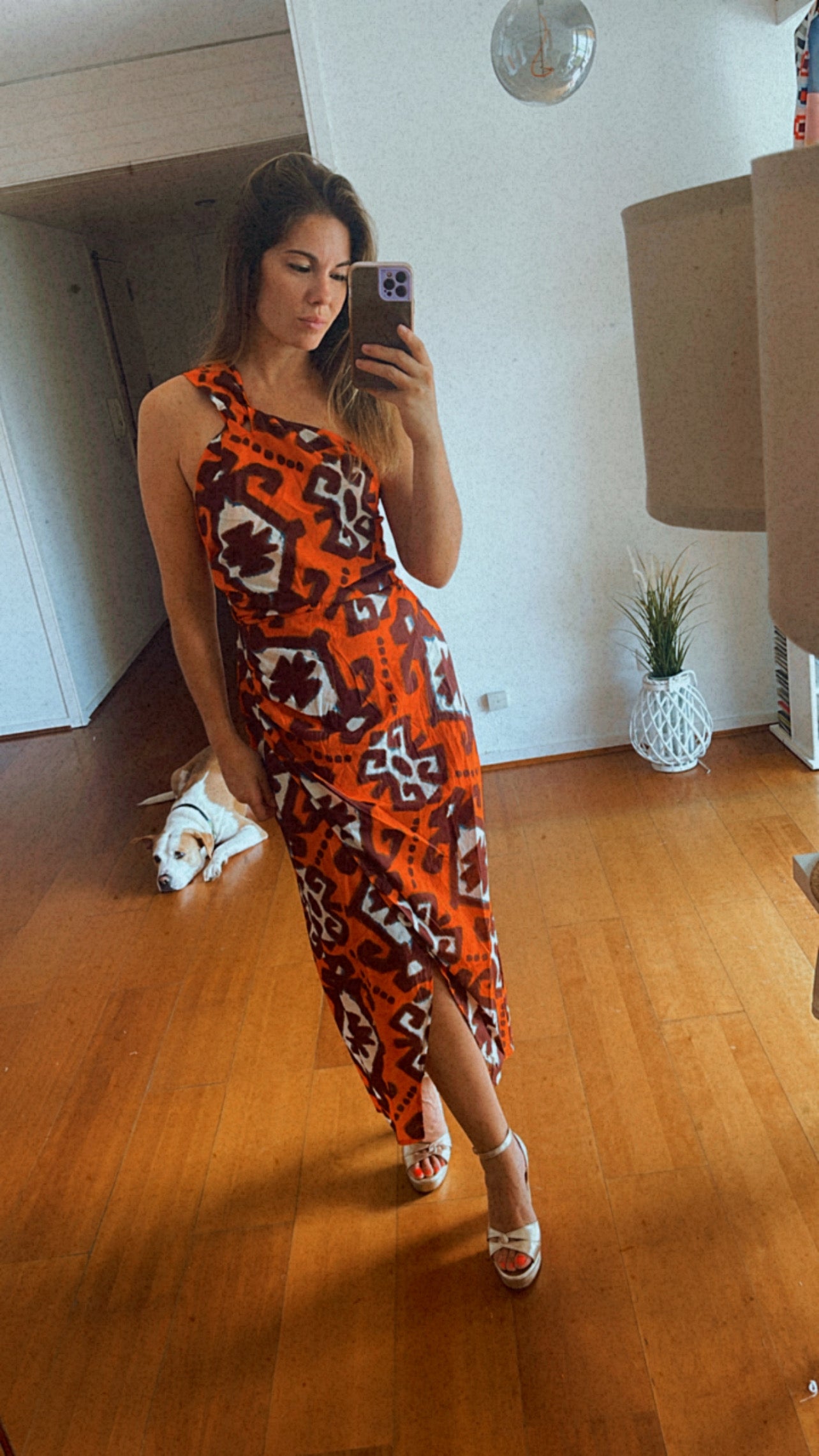 GOA ORANGE | Vestido estampado