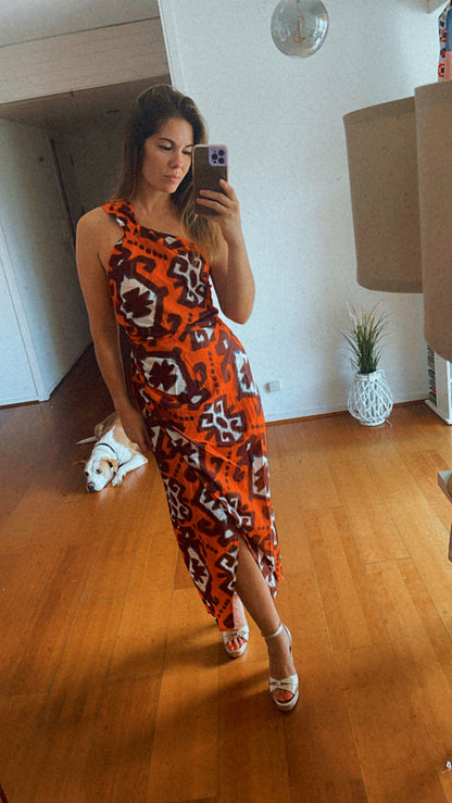 GOA ORANGE | Vestido estampado