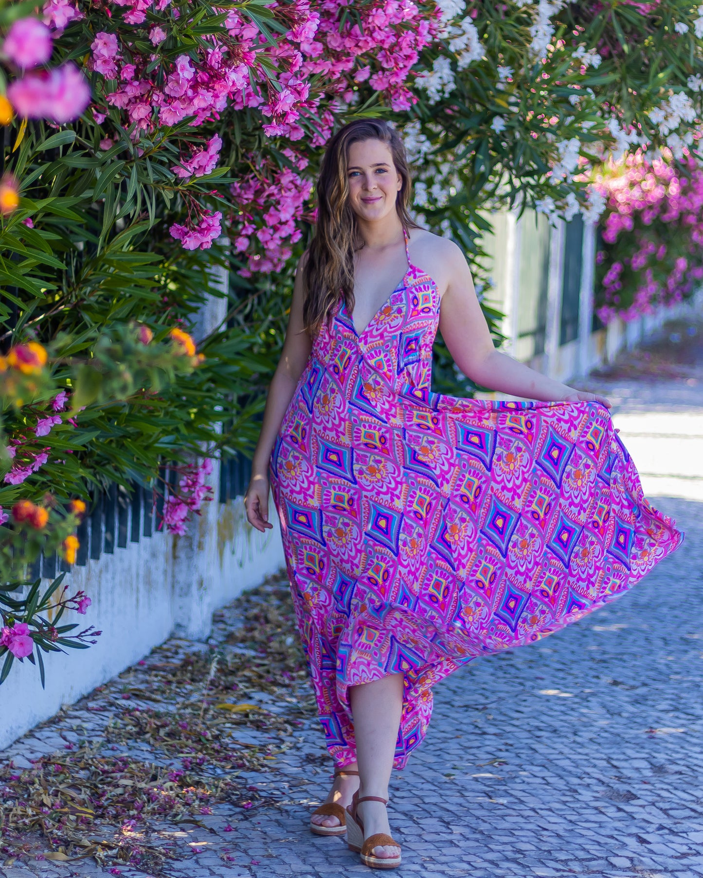 CARMELA | Vestido Maxi estampado