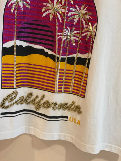 BLANCO CALIFORNIA | Camiseta con aplicaciones