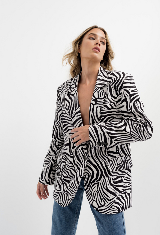 JUNGLE | Blazer zebra oversize