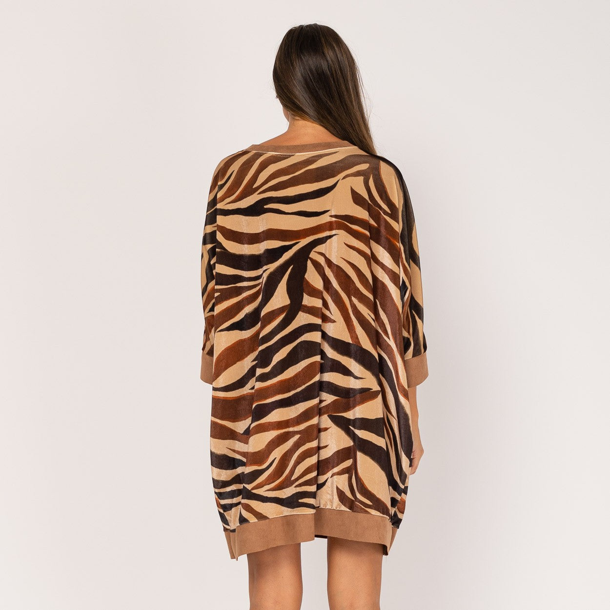 ZEBRA | Velvet dress