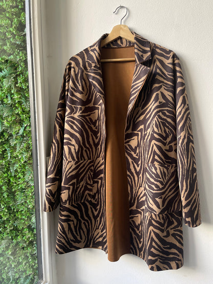 SAFARI | Oversize zebra coat