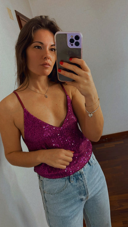 SPARKLE | Sequin top