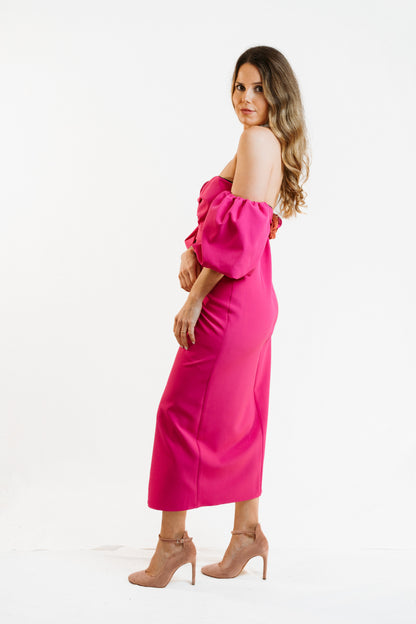 CARLOTA | Vestido Maxi drapeado