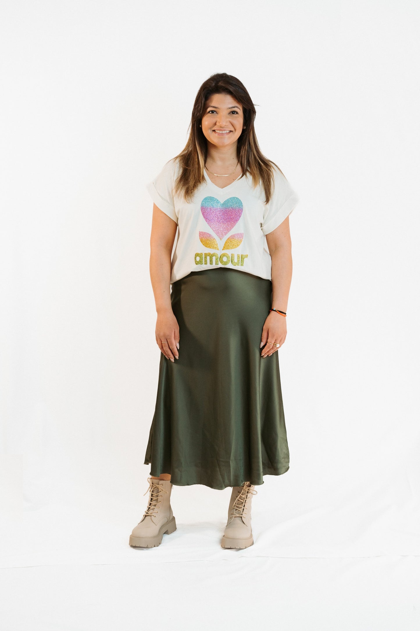 AMOUR 1 | T shirt com brilhos